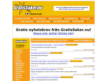 Tablet Screenshot of gratissaker.nu